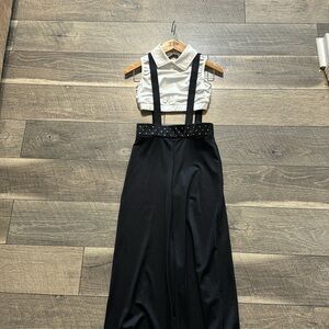 Black and white tuxedo costume medium child